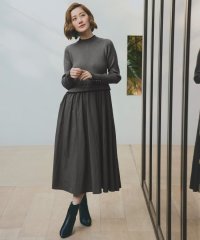 grove/配色リブニットドッキングワンピース/507553685