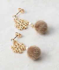 grove/雪の結晶モチーフフロッキーピアス/507554453