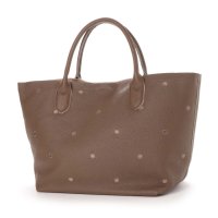 perche/＜ロングセラー＞【テレビ ドラマ着用アイテム】ペルケ perche / 牛革ドット刺繍トートバッグ/500132832