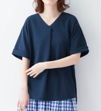 Viola e Viola/ヴィオラ エ ヴィオラ Viola e Viola 【4つの機能付】すっきりVネックTシャツブラウス/507009241