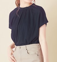 Alotta/【接触冷感】ギャザーデザインカットソーブラウス/507019235