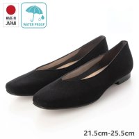 IKplus/アイケープラス IKplus 【日本製】【レイン対応】センターシーム美脚フラットシューズ 【晴雨兼用】■アイボリーエナメル■/507049653