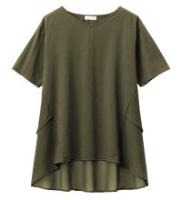 Alotta/【接触冷感】バックシフォン切替チュニック/507159991