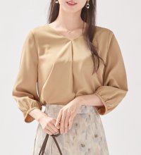 Alotta/シフォンレイヤードタックブラウス/507160342