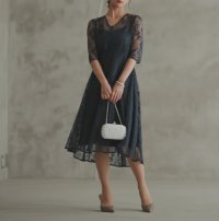 epic day/エピック デイ epic day パーティードレス 結婚式 ワンピース フォーマルドレス フォーマルワンピース ラメレースドレス レース お呼ばれドレス 披露宴/507160876