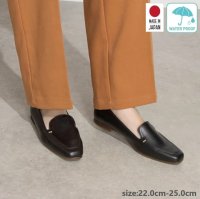 IKplus/アイケープラス IKplus 【日本製】【レイン対応】スクエアステッチソフトローファー 健康美脚姿勢フラットシューズ 【晴雨兼用】 1688/507164326