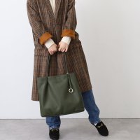 COOCO/クーコ COOCO チャーム付フェイクレザーダブルタックトートバッグ／A4対応/507184396