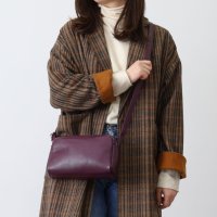 COOCO/クーコ COOCO シュリンクレザー横型2層ショルダーバッグ/507184469