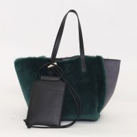 COOCO/クーコ COOCO ポーチ付リバーシブルムートン風配色バッグ/507184540