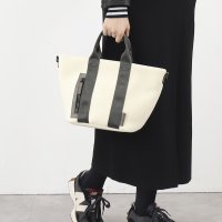COOCO/クーコ COOCO ダイバー風素材テープハンドル2WAYトートバッグ/507184550