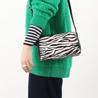 COOCO/クーコ COOCO ホースヘア×シュリンクレザー2層ショルダーバッグ/507184571