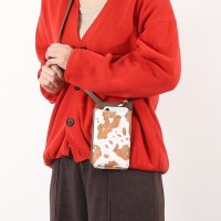 COOCO/クーコ COOCO ホースヘア×シュリンクレザースマホポシェット/507184572