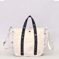 COOCO/クーコ COOCO NEWロゴテープxシワナイロンダブルハンドルトートバッグ/507184616