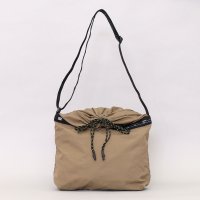COOCO/クーコ COOCO NEWロゴテープxシワナイロン口折ショルダーバッグ/507184617