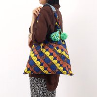 COOCO/クーコ COOCO アフリカン柄xデニムクリテワンショルダーバッグ／A4対応/507184622