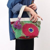COOCO/クーコ COOCO アフリカン柄xデニムトートバッグ/507184624