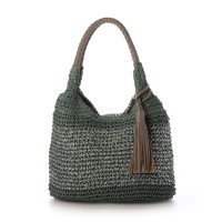 COOCO/クーコ COOCO タッセル付ラメ入ペーパートートバッグ/507184663