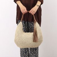 COOCO/クーコ COOCO タッセル付ラメ入ペーパーワンショルダーバッグ／A4対応/507184664