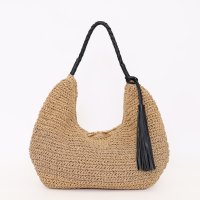COOCO/クーコ COOCO タッセル付ラメ入ペーパーワンショルダーバッグ／A4対応/507184664