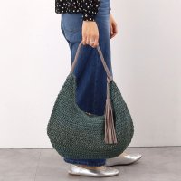 COOCO/クーコ COOCO タッセル付ラメ入ペーパーワンショルダーバッグ／A4対応/507184664