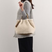 COOCO/クーコ COOCO タッセル付エコファー2WAYトートバッグ/507184702