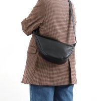 COOCO/クーコ COOCO シュリンクレザー変形ハーフムーンショルダーバッグ/507184724