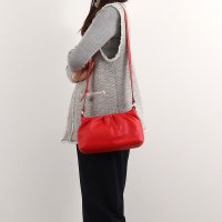 COOCO/クーコ COOCO シュリンクレザーギャザーショルダーバッグ/507184725