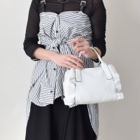 RIPANI/リパーニ RIPANI レザーフリルデザインハンドバッグ/507185316