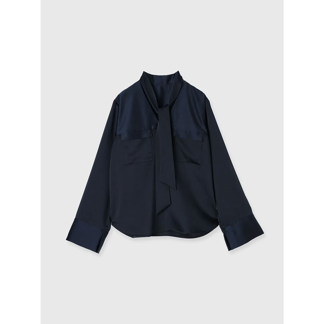 セール 20%OFF】アニュアンス anuans サテンボウタイブラウス セール 20%OFF】アニュアンス anuans サテンボウタイブラウス