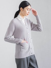 la.f…(Lsize)/ラ エフ エルサイズ la.f…(Lsize) 【大きいサイズ】KARLKARLキーネックカーディガン≪手洗い可能≫/507193637