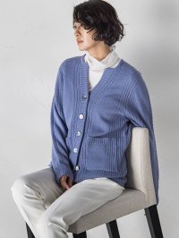 la.f…(Lsize)/ラ エフ エルサイズ la.f…(Lsize) 【大きいサイズ】KARLKARLキーネックカーディガン≪手洗い可能≫/507193637