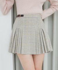 MAJESTIC LEGON/サイドベルトプリーツミニスカパン/507473957