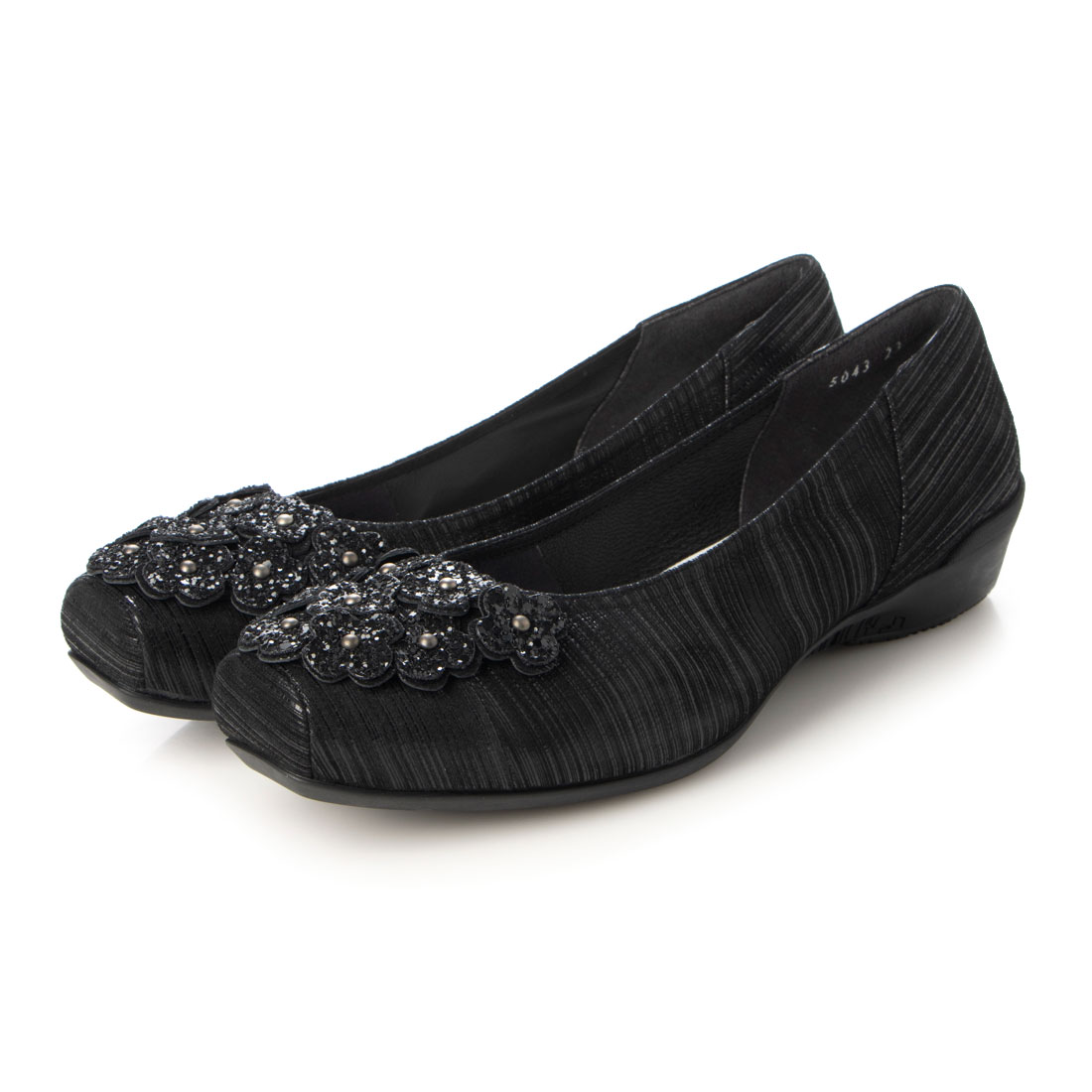 COMPOSITION Blow パンプス美品　24 シルバーゴールド ジル スチュアート JILL STUART ビジューヒールラウンドスクエア