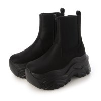 Mafmof/マフモフ Mafmof Mafmof(マフモフ)10cmメガ厚底クラッシュソールサイドゴアショートブーツ/507506440