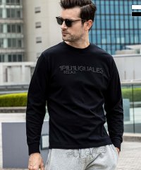 1PIU1UGUALE3 RELAX/ウノ ピゥ ウノ ウグァーレ トレ リラックス 1PIU1UGUALE3 RELAX スパークリングロゴロングTシャツ/507509452