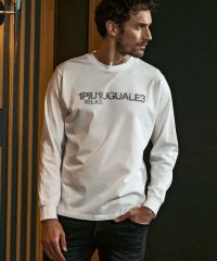 1PIU1UGUALE3 RELAX/ウノ ピゥ ウノ ウグァーレ トレ リラックス 1PIU1UGUALE3 RELAX スパークリングロゴロングTシャツ/507509452