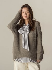 VICKY/ビッキー VICKY 裾カーブシャギーニット≪手洗い可能≫/507512623