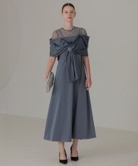 Leja/レジャ Leja 2WAYフロントリボンボレロストーンドット柄Aラインドレスワンピース美脚効果結婚式 パーティードレス 成人式 20代 30代 40代/507517642