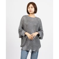 NOUNLESS/ナウンレス NOUNLESS SHINY FOIL GRUNGE KNIT/507521667