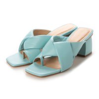 CARRANO /カラーノ CARRANO チャンキーヒールトングミュールサンダル/507521831