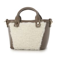 COOCO/クーコ COOCO ウールライクエコファー2WAYミニトートバッグ/507521898