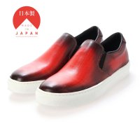 Mon Model/モンモデル Mon Model 日本製 本革パティーヌ仕上げ スリッポンスニーカー/507521970