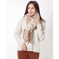 cache nez/カシュネ cache nez サスティナブルニュートラルカラーチェックストール/507522251