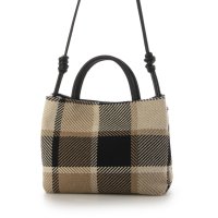 arron/アローン arron レザーハンドルチェック柄ショルダーバッグ/507522339