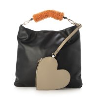 COOCO/クーコ COOCO ハートポーチ付ボアハンドルフェイクレザー2WAYバッグ/507522619