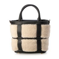 ＭＩＡＮ/ミアン MIAN ボアコンビバイカラーミニトートバッグ/507522653