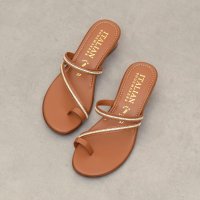 ITALIAN SHOEMAKERS/イタリアンシューメーカーズ ITALIAN SHOEMAKERS ラインストーンウェッジヒールミュールサンダル/507522718