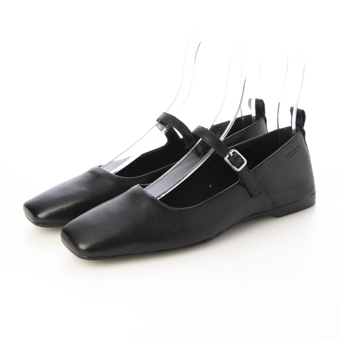 〈美品〉VAGABOND【25】スクエアトゥ フラット ストラップ ミュール 黒 美品〉VAGABOND【25】スクエアトゥ フラット ストラップ ミュール 黒