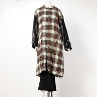 massless/マスレス massless plaid Balmacaan Coat/507524096