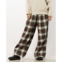 massless/マスレス massless plaid Easy Wide Pants/507524099